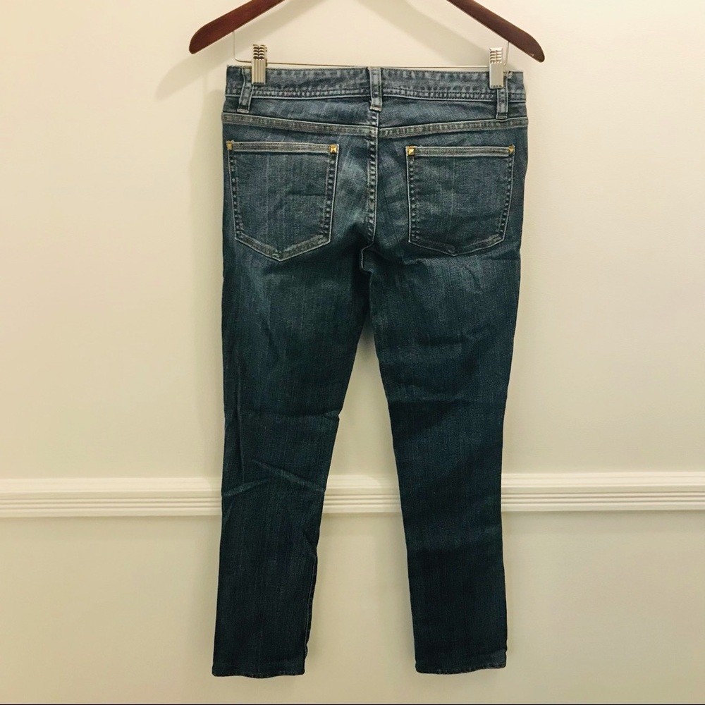 Tory Burch Studded Skinny Jeans 27 blue gold - Picture 2 of 11